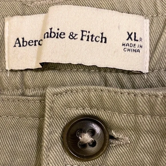 Abercrombie XL Cargo Relaxed Jogger Pants Women’s Tan Beige Cotton Lyocell - Picture 9 of 12